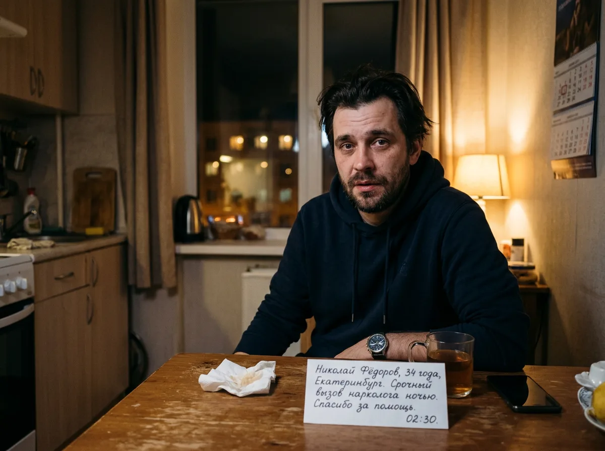 Аватар мужчины Николая Фёдорова, 34 года, Екатеринбург, отзыв о срочном вызове нарколога ночью